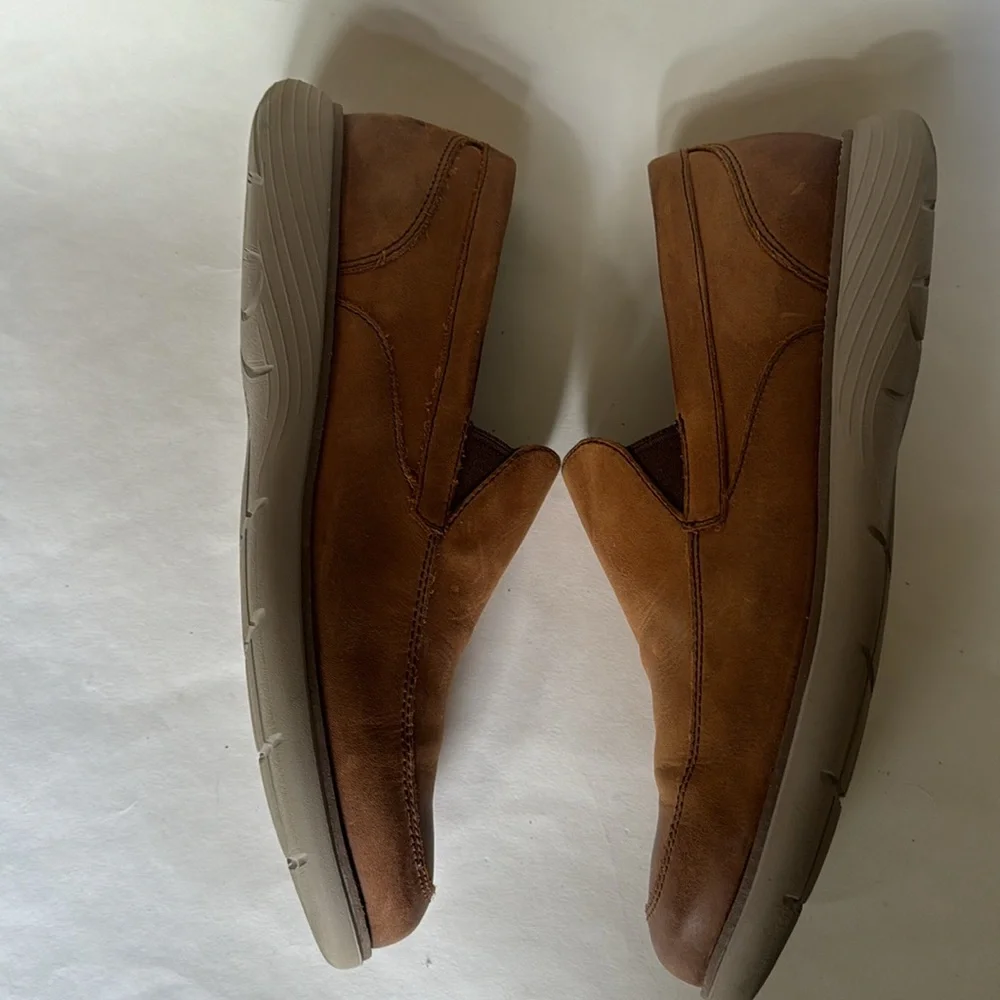 ROCKPORT TruTech CI6145 100125 P21 Garett Venetian Loafer Cognac Sz 9 EUC $120